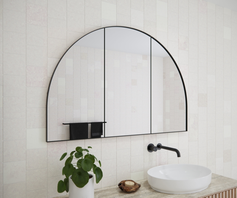 Recessed Framed 3 Doors Medicine Cabinet with 3 shelves