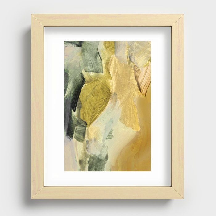 Recessed Framed Print | Ever Abstract Painting by Dan Hobday Art - Maple - 8" x 10" - Society6