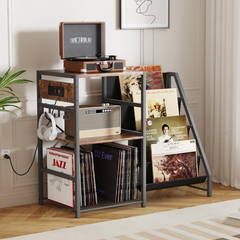 Record Player Audio Cabinet