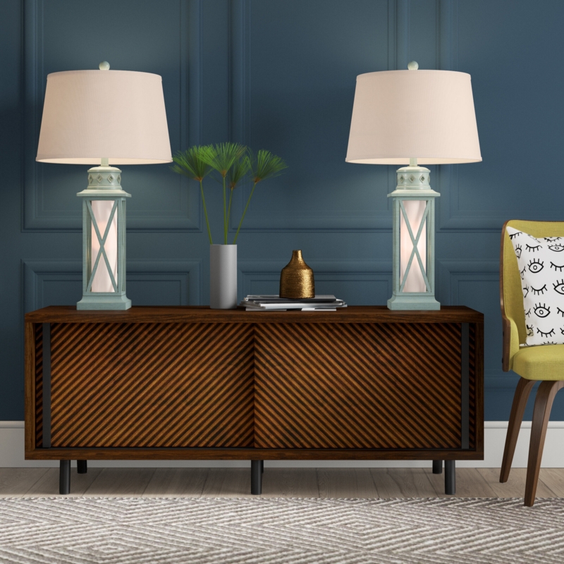 Resin Table Lamp (Set of 2)