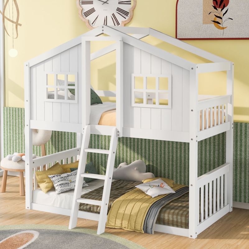 Rigney Kids Twin Over Twin Bunk Bed