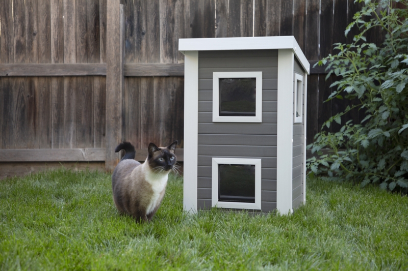 Rines ECOFLEX Elevated Multi-Access Outdoor Cat House