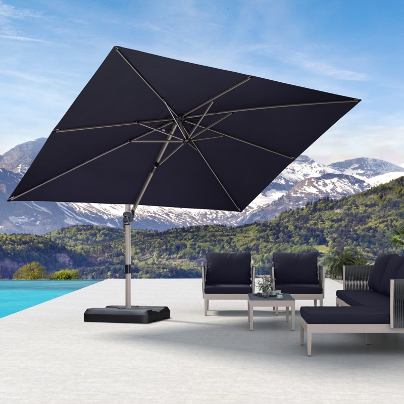 Roene 132'' x 108'' Rectangular Cantilever Umbrella