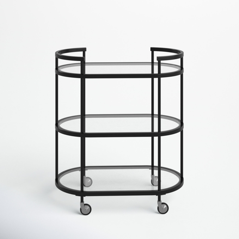 Rosario Metal Bar Cart - Thumbnail 3