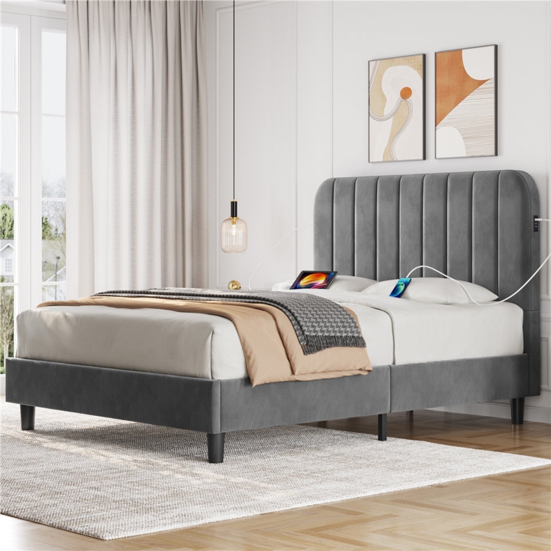 Routh Tufted Low Profile Platform Bed