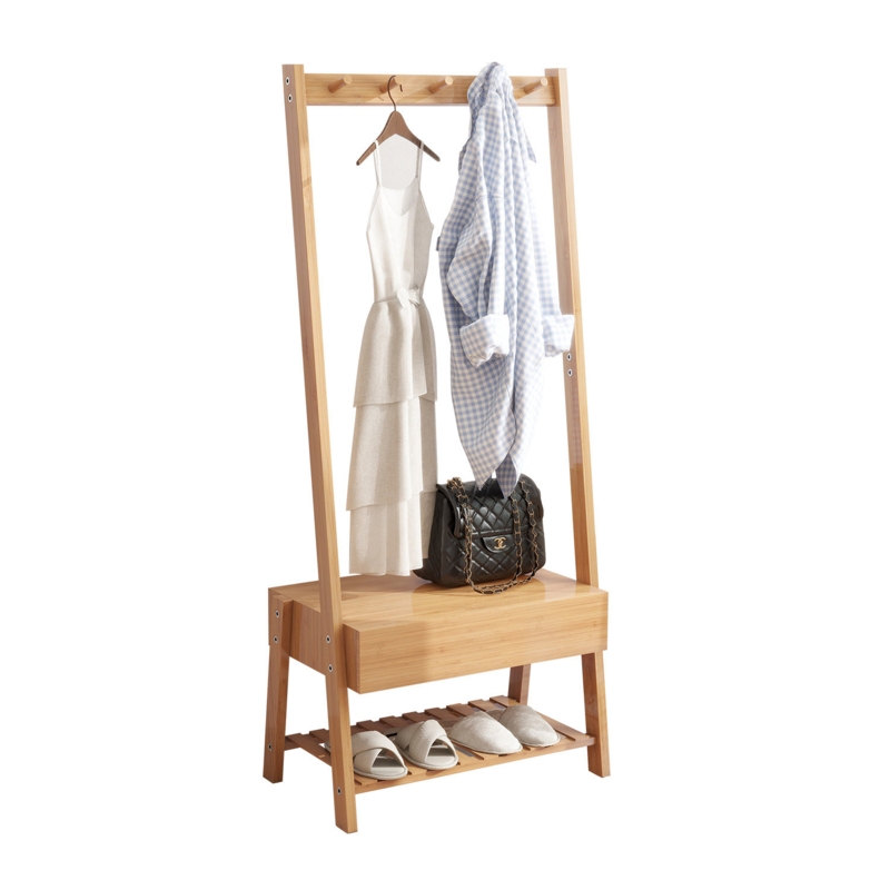 Rozzlyn Coat Rack Freestanding, Entryway Coat Hanger Stand for Bedroom, Hallway, Entrance, Office
