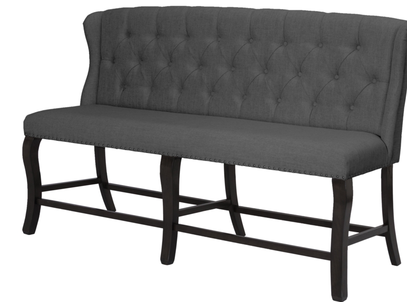 Sacramento Linen Blend Upholstered Bench