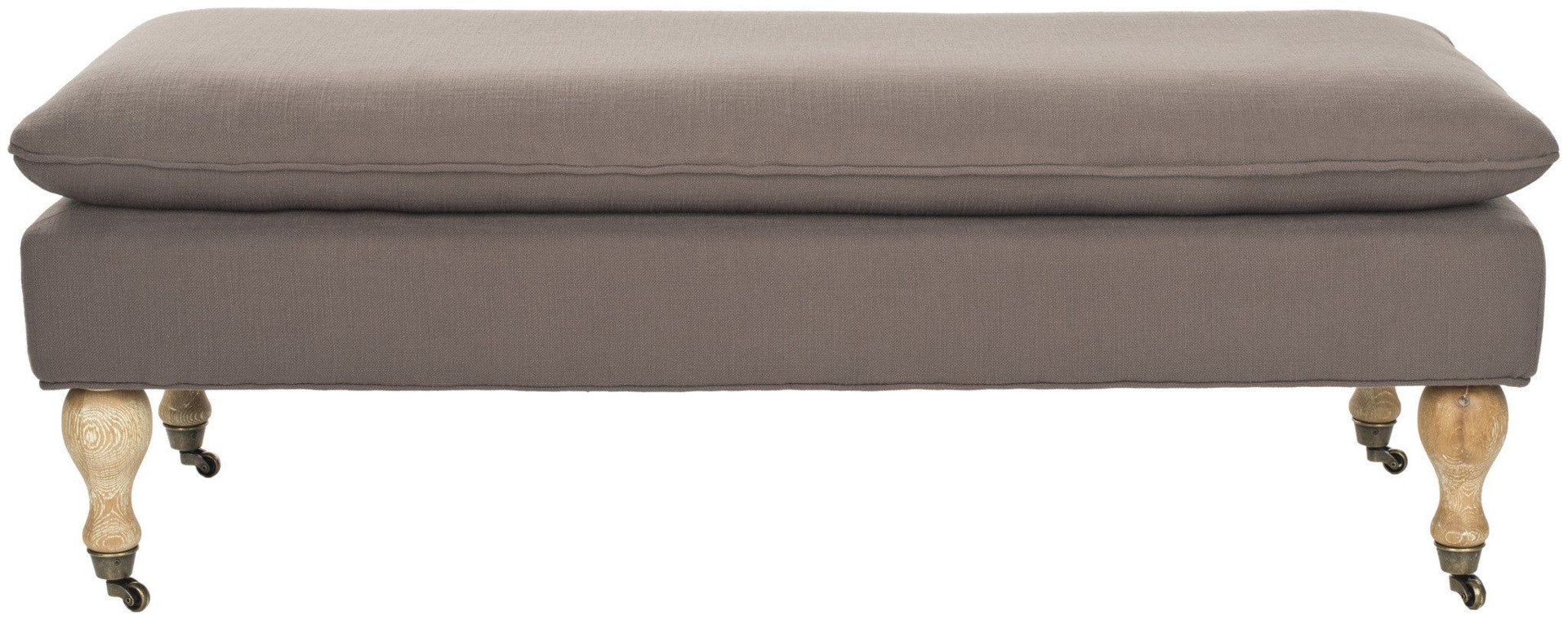 Safavieh Hampton Pillowtop Bench - Mushroom Taupe