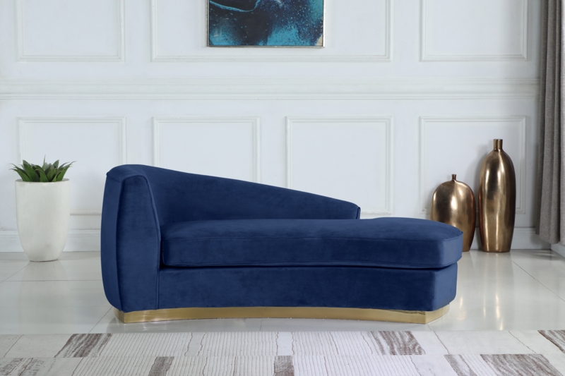 Schenectady Velvet Chaise Lounge