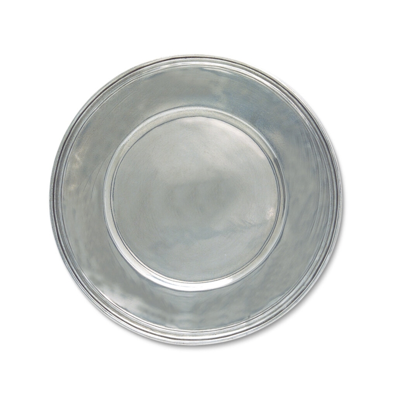 Scribed Pewter Charger