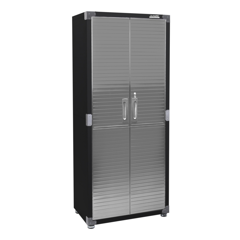 Seville Classics UltraHD Storage Cabinet, Graphite, 30" W x 18" D x 72" H