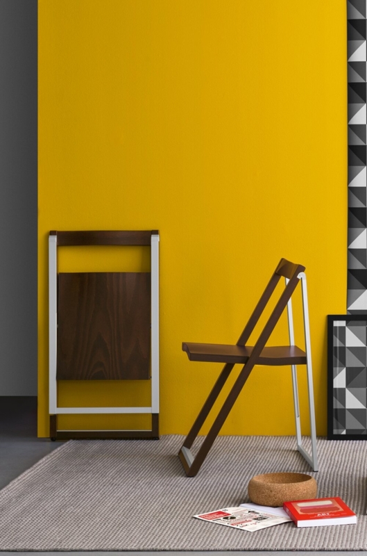 Skip Folding Chair with Wooden Seat