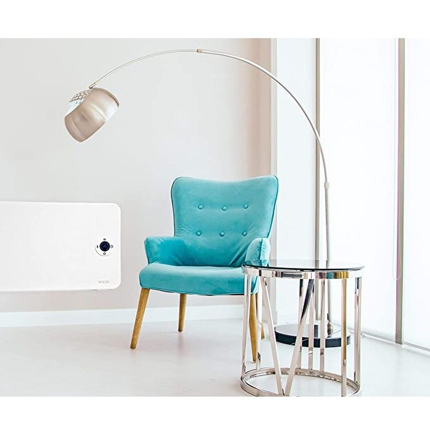 Smart WiFi Electric Panel Heater Radiator with Timer - White / 5kg