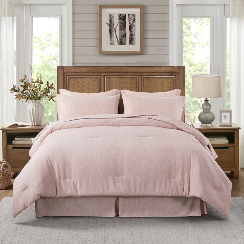 Soft Cationic Dyeing Bed in a Bag Comforter Set