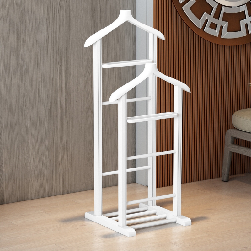 Solid Wood Freestanding Valet Stand