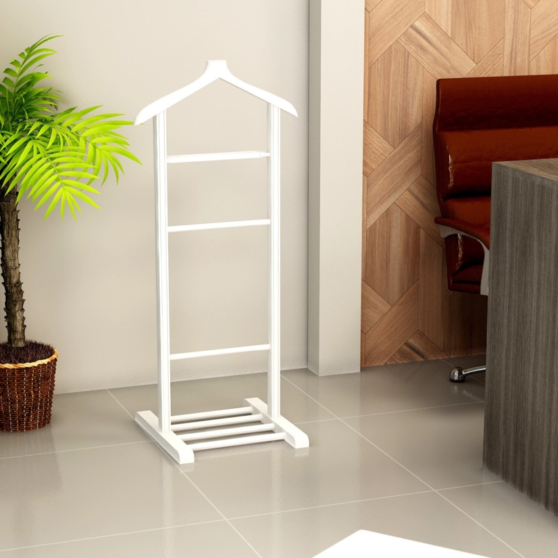 Solid Wood Freestanding Valet Stand