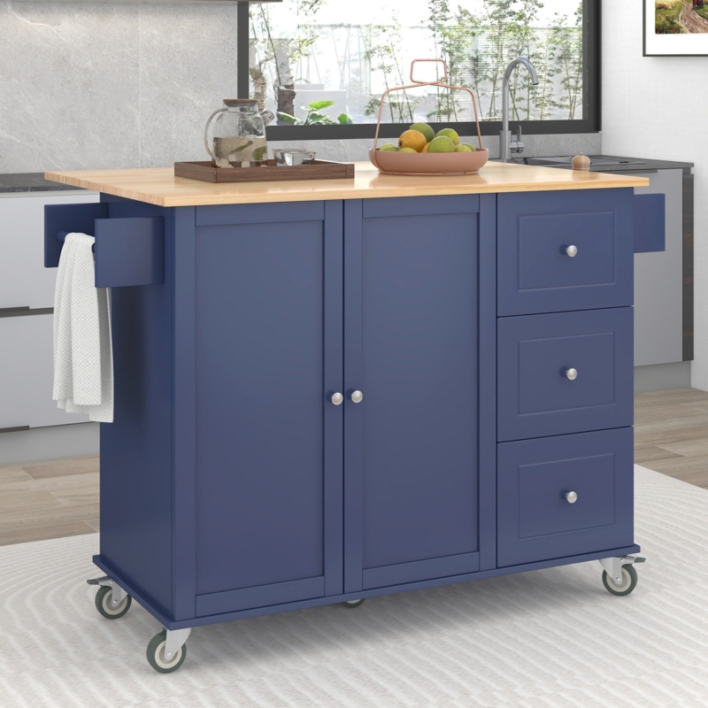 Solid Wood Kitchen Island