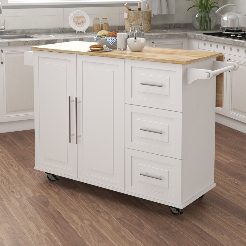 Solid Wood Kitchen Island