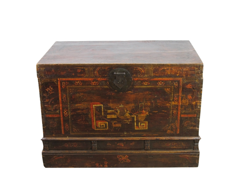 Solid Wood Vintage Trunk
