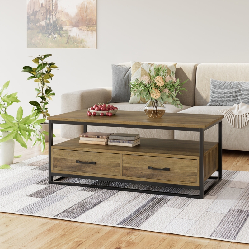 Southside 43.3'' W Coffee Table with 2 Drawers