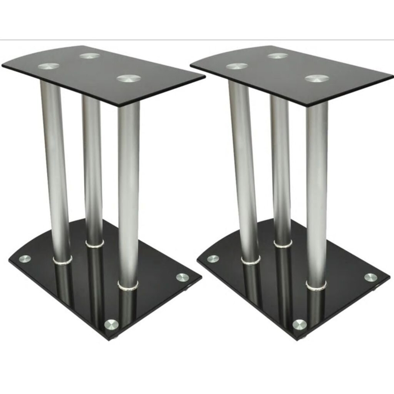 Speaker Stands Speaker Holder Floor Speaker Stand Safety Glass (Set of 2)