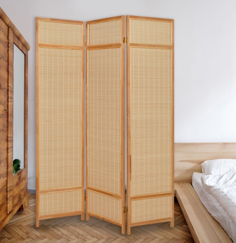 Staley 54'' W x 72'' H 3 - Panel Folding Room Divider