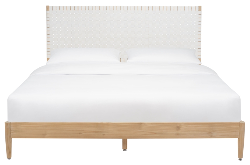 Tamita Leather Platform Bed