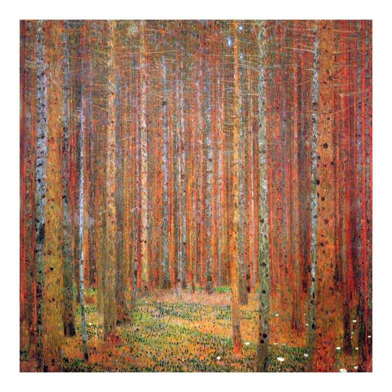 Tannenwald' by Gustav Klimt Painting Print on Wrapped Canvas