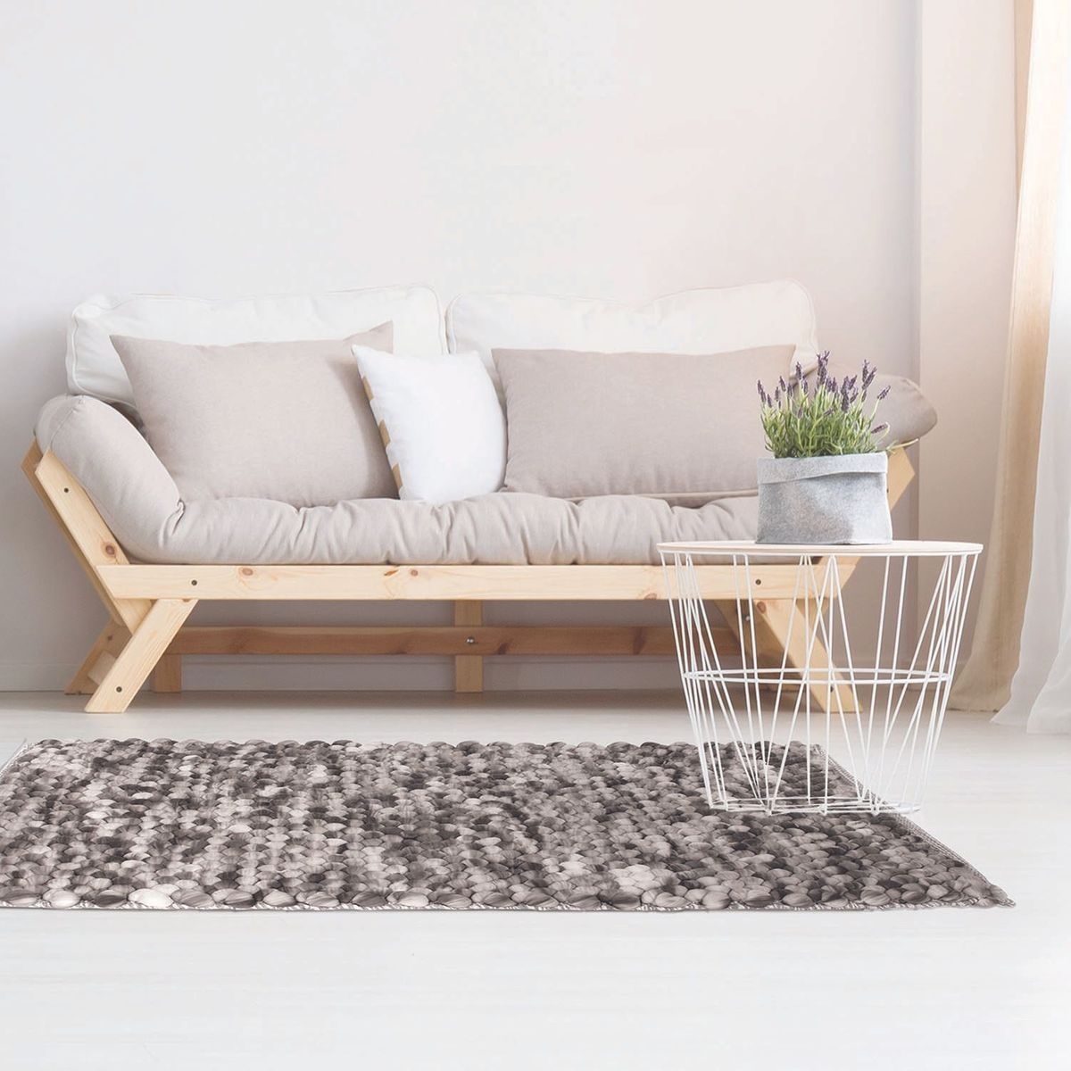 Tapis Design Scandinave Effet Boules Cocooning Gm