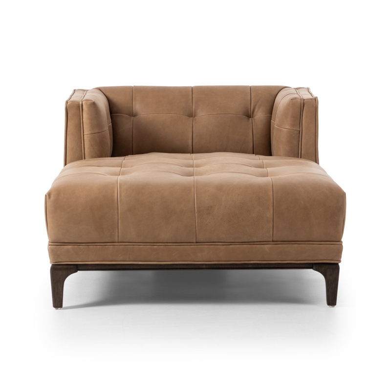 Theun Leather Chaise Lounge