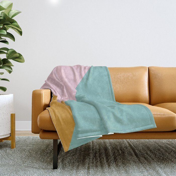 Throw Blanket | Pretty Geometric by Apricot+birch - 51" x 60" Blanket - Society6