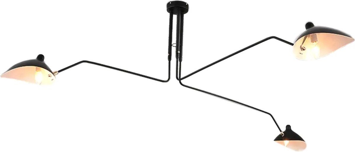 TooLight Hanglamp APP569-3C - E27 - 3 Lichtpunten - Zwart