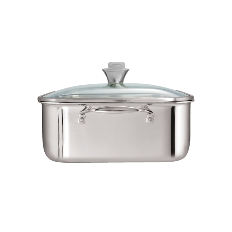 Tramontina Tri-Ply Clad 11 in, Stainless Steel Roasting Pan