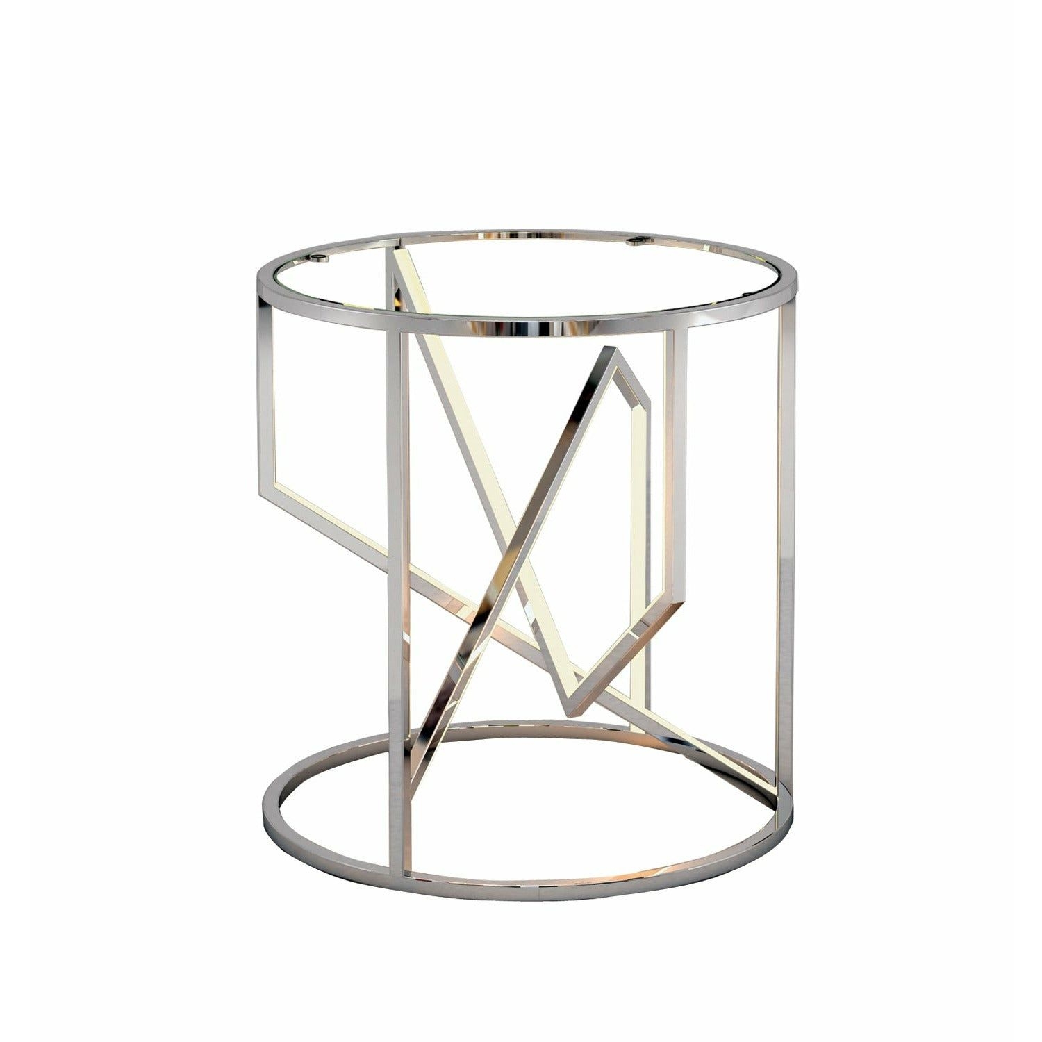 Trapezoid Home Decor - Polished Chrome
