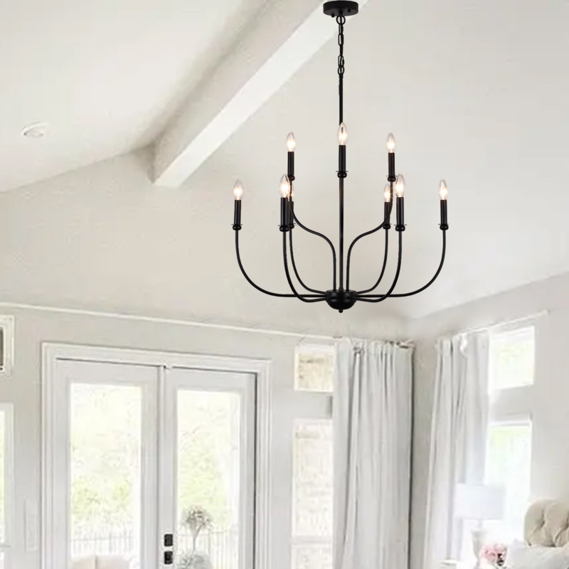 Trudeau 9 - Light Dimmable Classic / Traditional Chandelier
