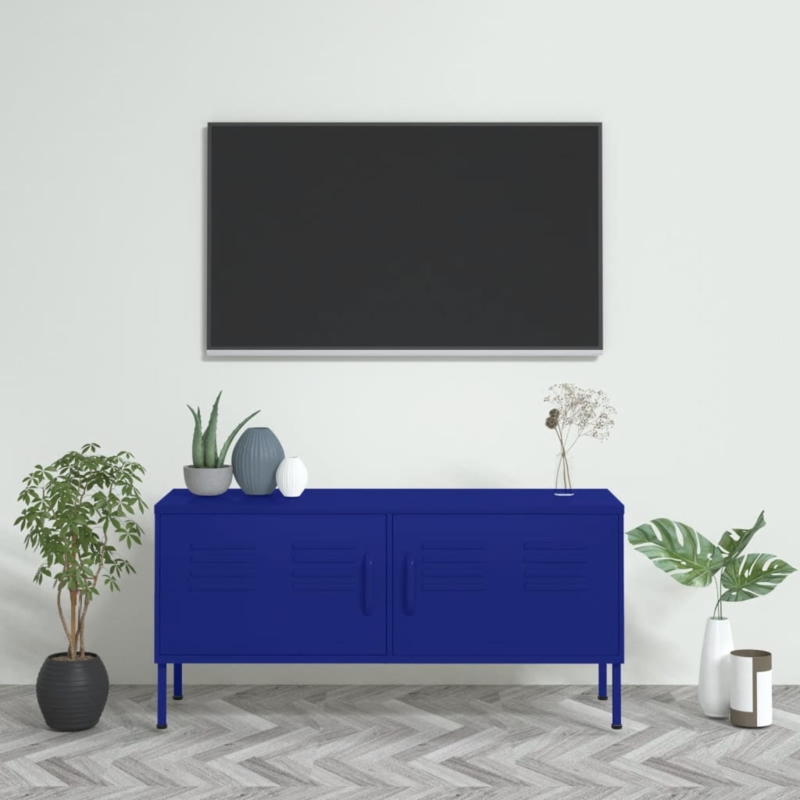 TV Stand TV Unit Sideboard Home TV Console Media Unit Cupboard Steel