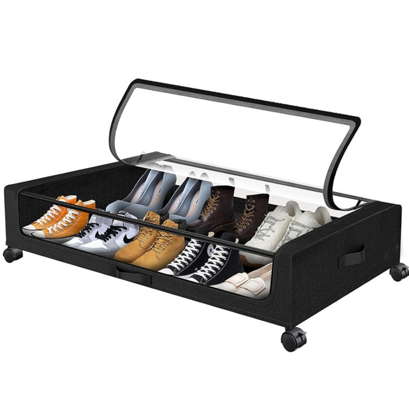 Under Bed Shoe Storage Organizer Storage Box for Clothes Toys Shoes Blankets