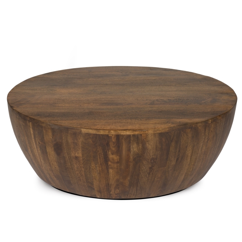 Vivenne Solid Wood Drum Coffee Table