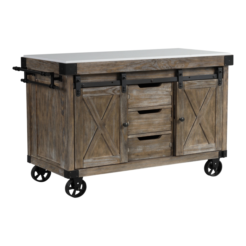 Wallaceton Marble Kitchen Island