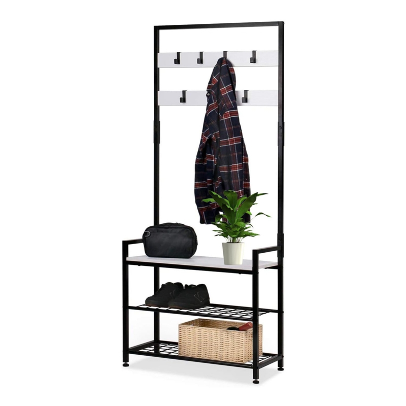 Walraad Hall Tree 25'' Wide with Bench and Shoe Storage