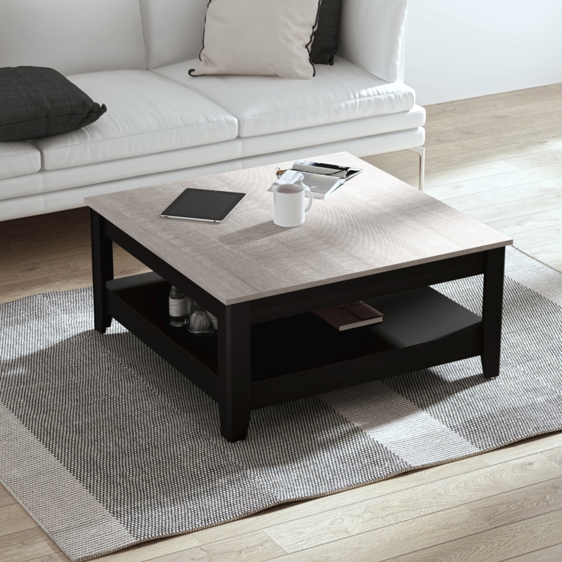 Black Square Coffee Table