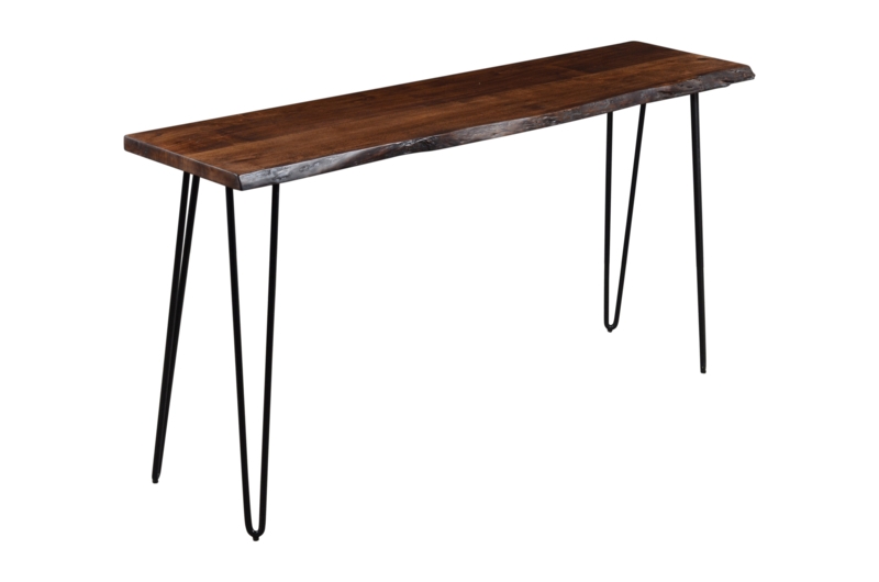Weisman Solid Wood Top Metal Base Dining Table