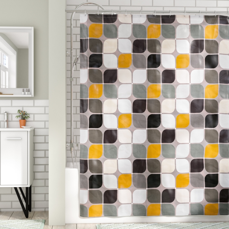 Weisner Geometric Shower Curtain