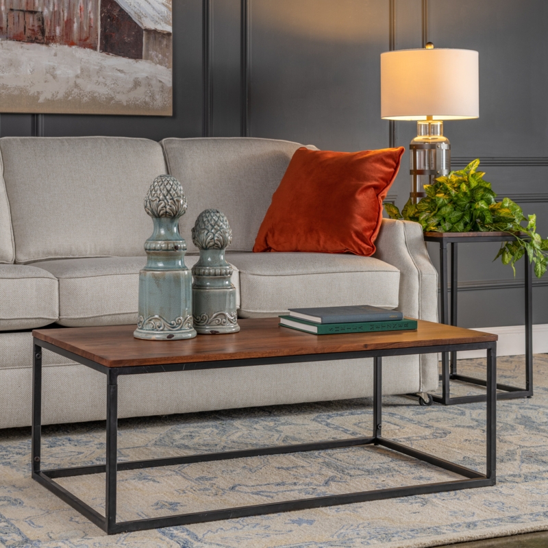 Whalen Acacia Coffee Table, Brown