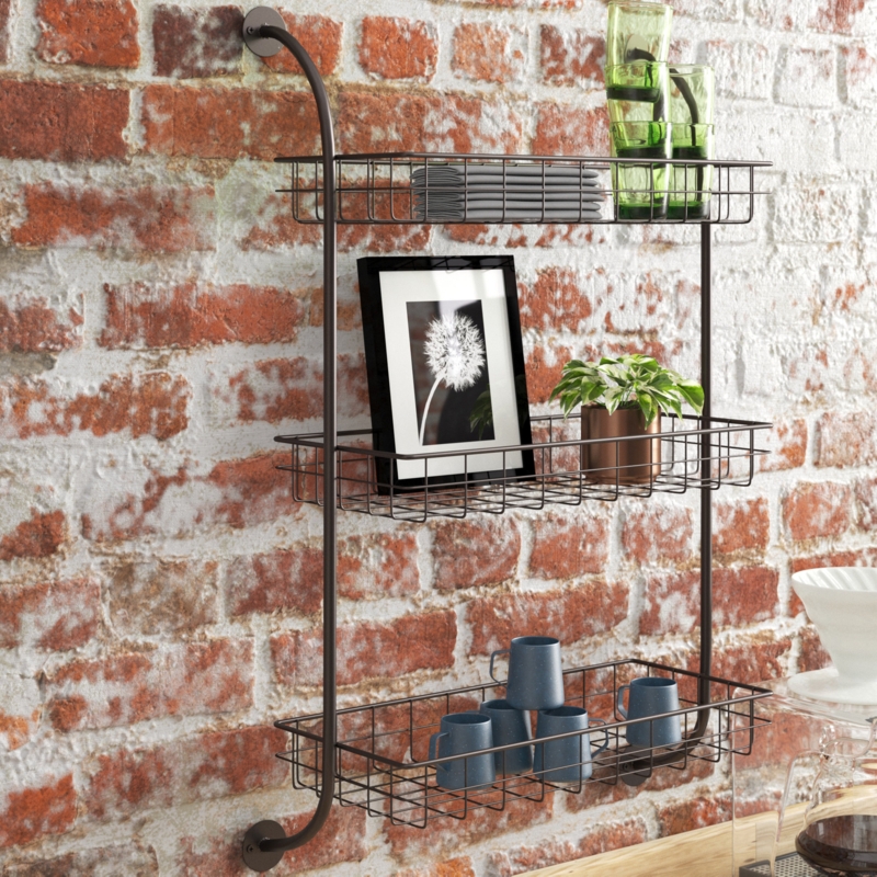 Whittiker 3 Piece Metal Tiered Shelf