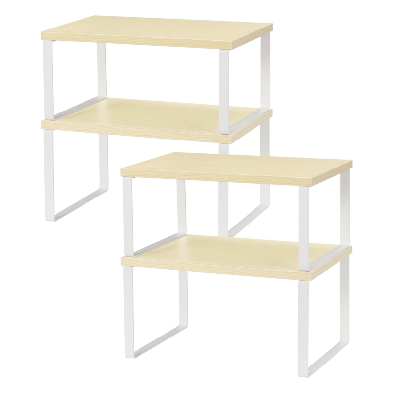 Wood Cabinet Shelving Rack (Set of 4)