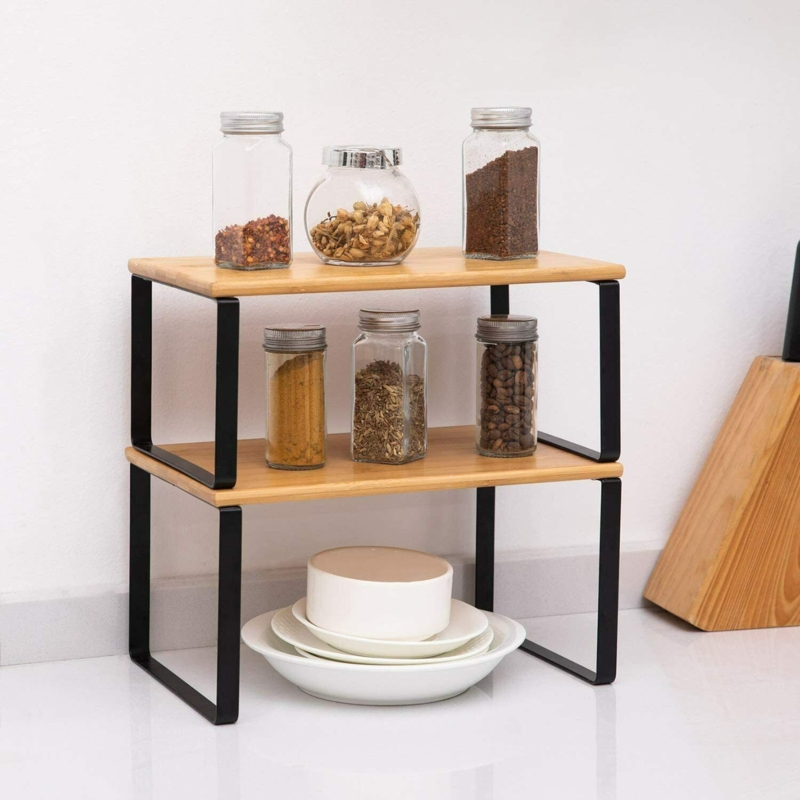 Wood Cabinet Shelving Rack