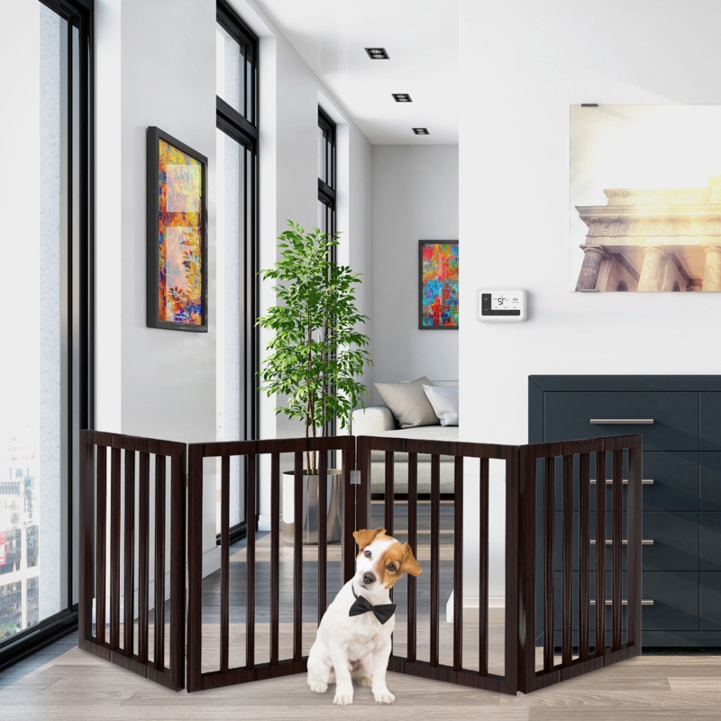 Wood Free Standing Pet Gate