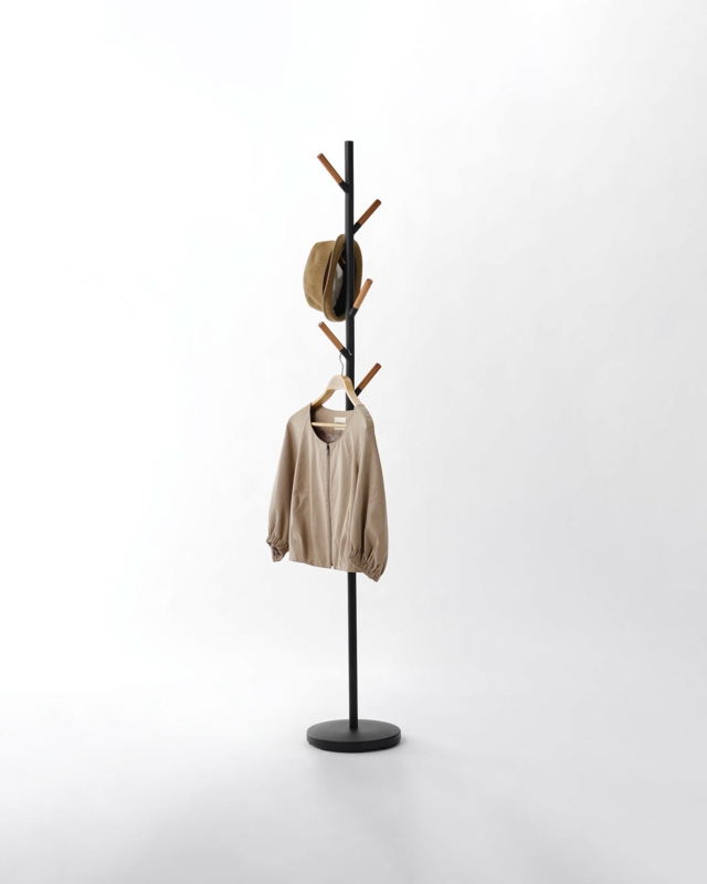 Yamazaki Home Coat Hanger, Steel, Weighted Base