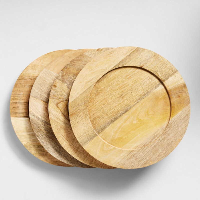 Zadia Wood/Bamboo Charger Plate (Set of 4)